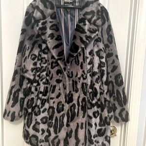 Faux fur coat